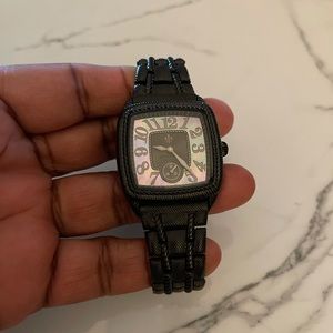 Judith Ripka Black Stainless Watch